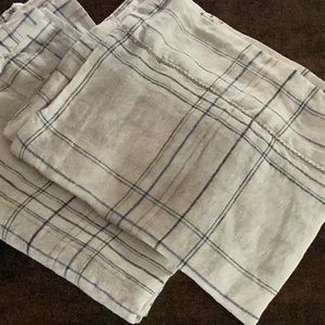 L.L. BEAN 100% linen, sun washed striped pillow cases, gorgeous